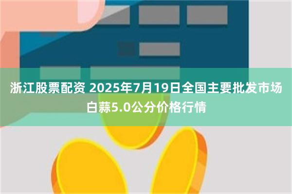 浙江股票配资 2025年7月19日全国主要批发市场白蒜5.0公分价格行情