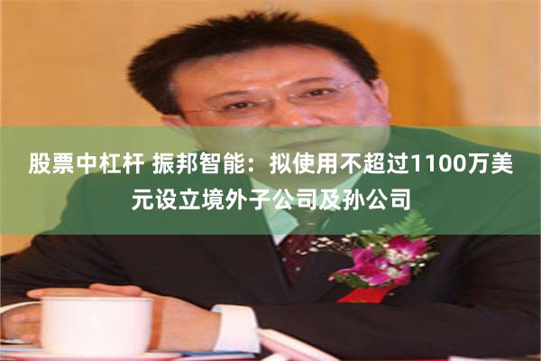股票中杠杆 振邦智能：拟使用不超过1100万美元设立境外子公司及孙公司