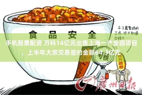 手机股票配资 万科14亿元出售上海一产业园项目，上半年大宗交易签约金额64.3亿元