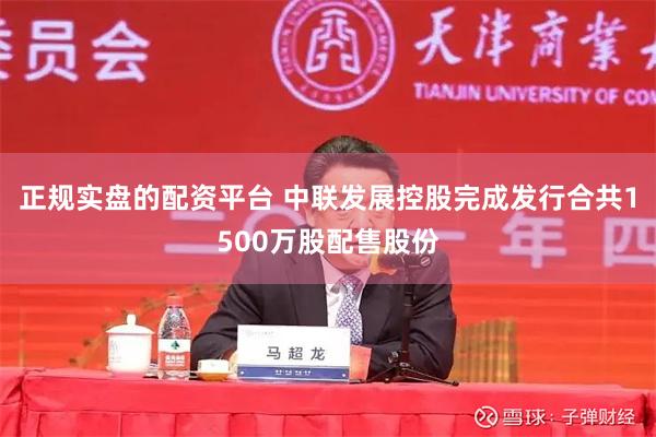 正规实盘的配资平台 中联发展控股完成发行合共1500万股配售股份