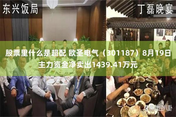 股票里什么是超配 欧圣电气（301187）8月19日主力资金净卖出1439.41万元