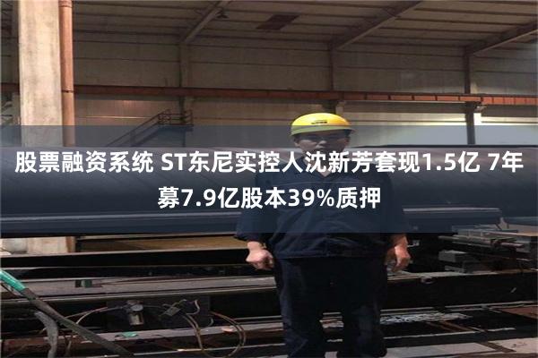 股票融资系统 ST东尼实控人沈新芳套现1.5亿 7年募7.9亿股本39%质押