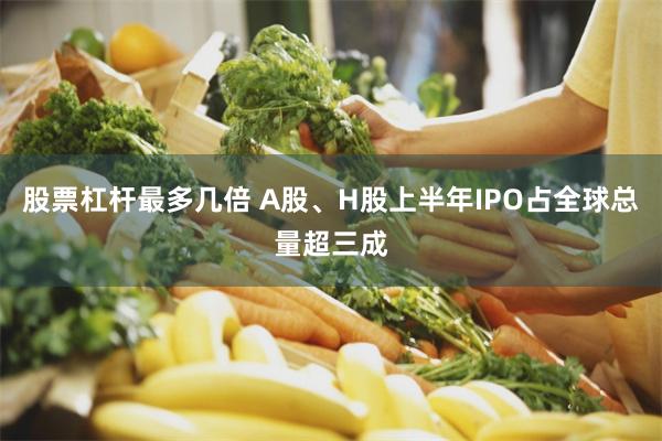 股票杠杆最多几倍 A股、H股上半年IPO占全球总量超三成