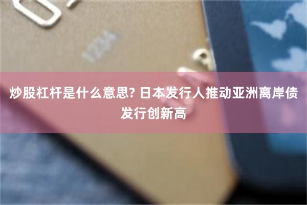 炒股杠杆是什么意思? 日本发行人推动亚洲离岸债发行创新高