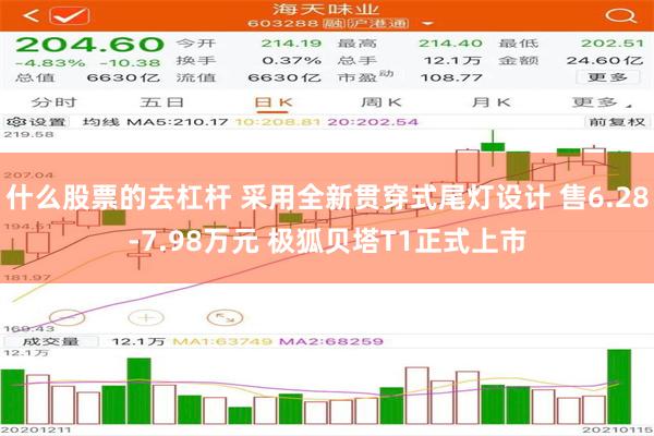 什么股票的去杠杆 采用全新贯穿式尾灯设计 售6.28-7.98万元 极狐贝塔T1正式上市