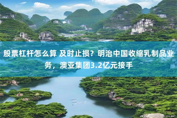 股票杠杆怎么算 及时止损?明治中国收缩乳制品业务,澳亚集团3.2亿元接手