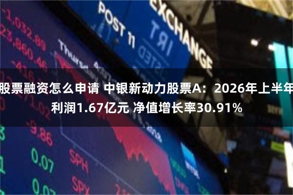 股票融资怎么申请 中银新动力股票A：2026年上半年利润1.67亿元 净值增长率30.91%