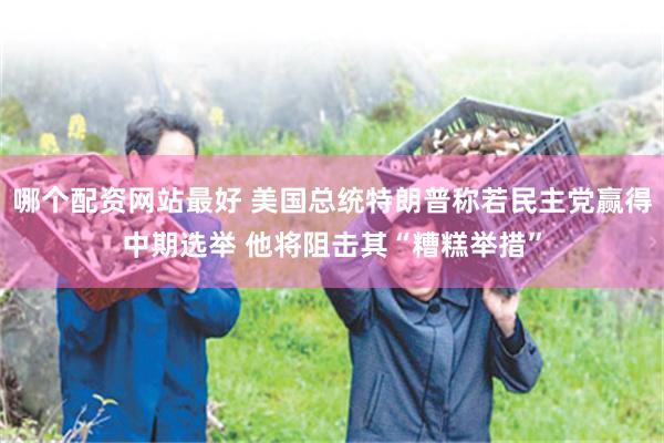 哪个配资网站最好 美国总统特朗普称若民主党赢得中期选举 他将阻击其“糟糕举措”