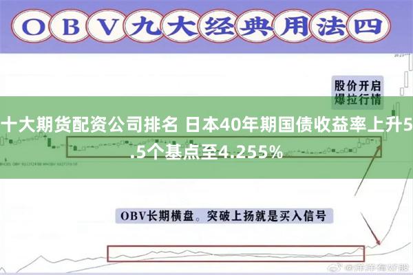 十大期货配资公司排名 日本40年期国债收益率上升5.5个基点至4.255%